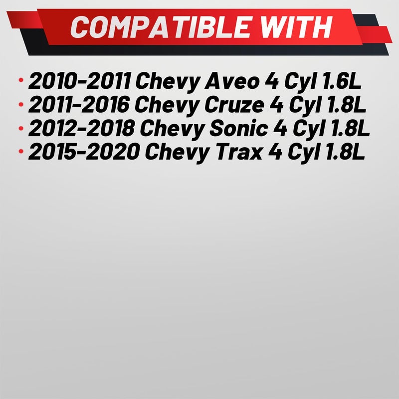 ProRefine Store Engine Timing Camshaft Intake VVT Sprocket Cam Phaser Gear Compatible with Chevy Aveo Cruze Sonic Trax 1.6L 1.8L 55567048 55568386 - Image 2